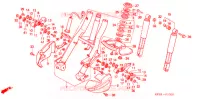 FOURCHE pour Honda FUSION 250 X Color order plan de 2003