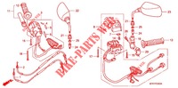 COMMODO   LEVIER   CABLE pour Honda FUSION 250 X Color order plan- SPECIAL de 2003