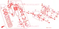AMORTISSEUR ARRIERE (1) pour Honda CRM 80 de 1988