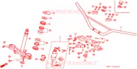 GUIDON   TE DE FOURCHE SUPERIEUR pour Honda CRM 80 de 1988