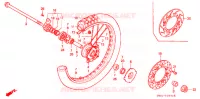 ROUE AVANT pour Honda CRM 80 de 1988