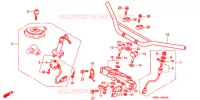 GUIDON   TE DE FOURCHE pour Honda XLR 200 R With speed warning light de 1993