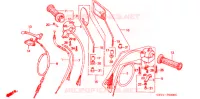 LEVIER DE GUIDON   CABLE   COMMODO pour Honda SUPER CUB 70 CUSTOM de 1993