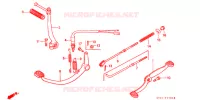 PEDALE   KICK pour Honda SUPER CUB 70 CUSTOM de 1993