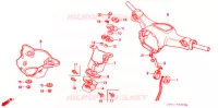 GUIDON   CARENAGE (C70/C90 D) pour Honda SUPER CUB 70 DELUXE de 1994
