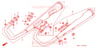 SILENCIEUX D'ECHAPPEMENT (1) pour Honda CD 125 BENLY de 1992