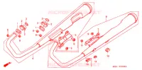 SILENCIEUX D'ECHAPPEMENT (1) pour Honda CD 125 BENLY de 1993