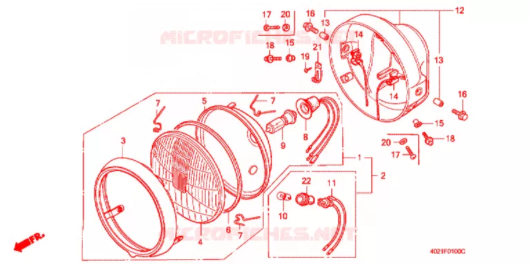 PHARE Honda MOTO 125 CD 1993  CD125TP