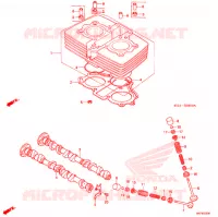 CYLINDRE pour Honda CD 125 BENLY POST OFFICE de 1994