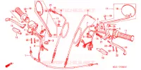 LEVIER DE GUIDON   CABLE   COMMODO pour Honda CD 125 BENLY POST OFFICE de 1994
