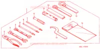 OUTIL pour Honda CD 125 BENLY POST OFFICE de 1994