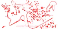 COMMODO   LEVIER   CABLE pour Honda NH 100 LEAD BLACK de 1998
