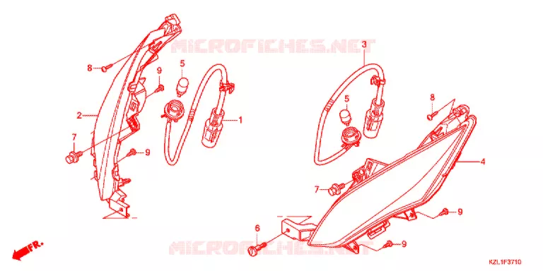CLIGNOTANT AVANT Honda SCOOTER 110 DIO 2011  NSC110WHB