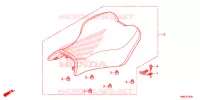 SELLE pour Honda FOURTRAX 680 RINCON RED de 2019