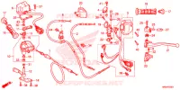 COMMODO   LEVIER   CABLE pour Honda FOURTRAX 500 FOREMAN RUBICON 4X4 AT DCT CAMO de 2019