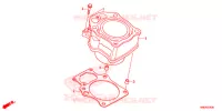 CYLINDRE pour Honda FOURTRAX 420 RANCHER 4X4 AT DCT IRS de 2019
