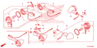 CLIGNOTANT pour Honda VT 1300 C FURY ABS BLUE de 2019