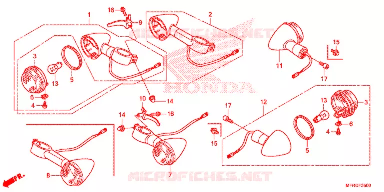 CLIGNOTANT Honda MOTO 1300 VT 2019  VT1300CXAK