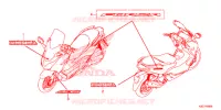 AUTOCOLLANTS pour Honda FORZA 250 ABS 3TU de 2019