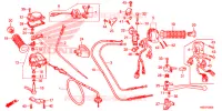 LEVIER DE GUIDON   CABLE   COMMODO pour Honda TRX 250 FOURTRAX RECON Electric Shift de 2019
