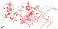 RESERVOIR A CARBURANT pour Honda SH 125 ABS D 2ED de 2020