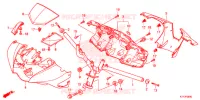 GUIDON   CARENAGE pour Honda SH 125 ABS D 3ED TOP CASE de 2019