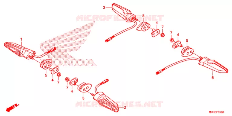 CLIGNOTANT Honda MOTO 1000 AFRICA-TWIN 2019  CRF1000DK