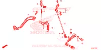 PEDALE pour Honda AFRICA TWIN 1000 DCT TRICOLOR de 2019