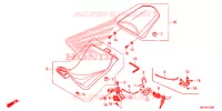 SELLE pour Honda AFRICA TWIN 1000 DCT TRICOLOR de 2019