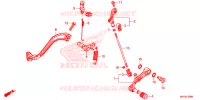 PEDALE pour Honda AFRICA TWIN 1000 DCT RALLY RED de 2019