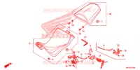 SELLE pour Honda AFRICA TWIN 1000 DCT RALLY RED de 2019