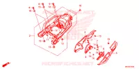 COUVERCLE LATERAL   PORTE BAGAGE ARRIERE (CRF1000A/AL/D/DL) pour Honda AFRICA TWIN 1000 DCT LOWER de 2019