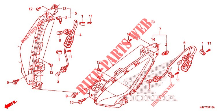 CLIGNOTANT AVANT pour Honda VISION 110 Đặc Biệt, Special de 2020