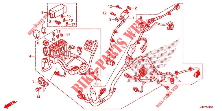 FAISCEAU DES FILS pour Honda DIO 110 de 2020