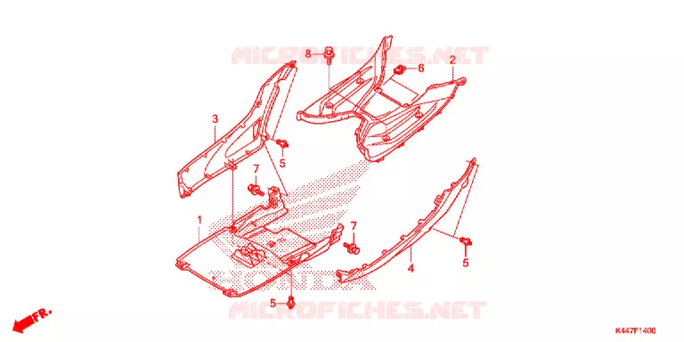 MARCHE PIEDS Honda SCOOTER 110 VISION 2020  NSC110MPDK