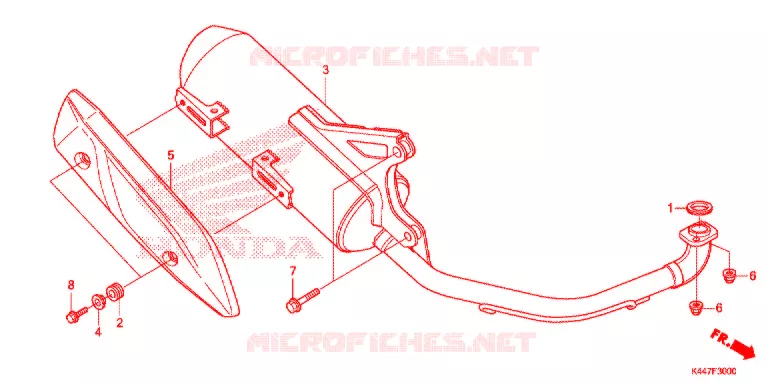 SILENCIEUX D'ECHAPPEMENT Honda SCOOTER 110 VISION 2020  NSC110MPDK