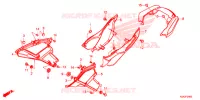 COUVERCLES LATERAUX pour Honda CB 250 R de 2019
