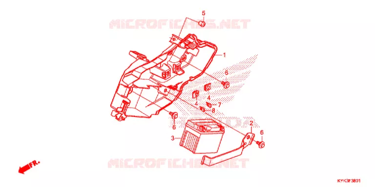 BATTERIE (CRF110FK) Honda MOTO 110 CRF 2019  CRF110FK