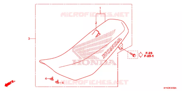 SELLE Honda MOTO 110 CRF 2019  CRF110FK