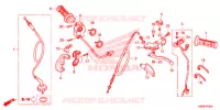 LEVIER DE GUIDON   CABLE   COMMODO (CRF125F/FB E/H/J) pour Honda CRF 125 F BIG WHEELS de 2018