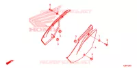COUVERCLES LATERAUX (CRF125F/FB'19) pour Honda CRF 125 F BIG WHEELS de 2019