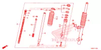 FOURCHE pour Honda CRF 125 F de 2019