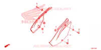 COUVERCLES LATERAUX (CRF125F/FB'19) pour Honda CRF 125 F de 2019