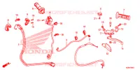 LEVIER DE GUIDON   CABLE   COMMODO (CRF125F/FB'19) pour Honda CRF 125 F de 2019
