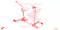 PEDALE pour Honda CB 1000 R ABS de 2019