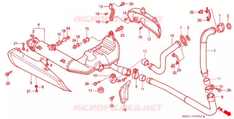 SILENCIEUX D'ECHAPPEMENT Honda MOTO 800 PC800 1990  PC800L