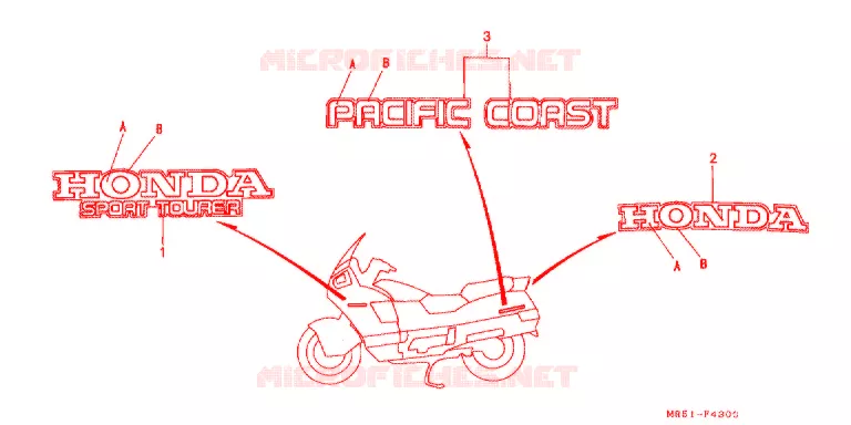 t (PC800L/T) Honda MOTO 800 PC800 1990  PC800L