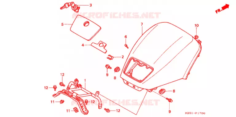 CAPOT Honda MOTO 800 PC800 1992  PC800R