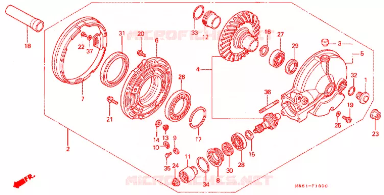 COUPLE CONIQUE Honda MOTO 800 PC800 1991  PC800R