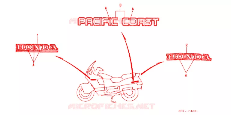 t (PC800R) Honda MOTO 800 PC800 1992  PC800R